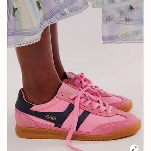 EUC GOLA women's viper suede sneaker in candy/blue /gum free people